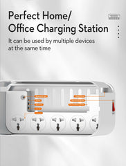 5 Outlets 4Ports Power Strip Box(SCW5354)