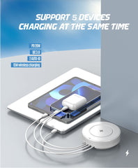 32W 4Ports PD QC3.0 Wireless Charger(AW003)