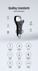 36W 2Ports(QC3.0) LED Display Car Charger(C2)