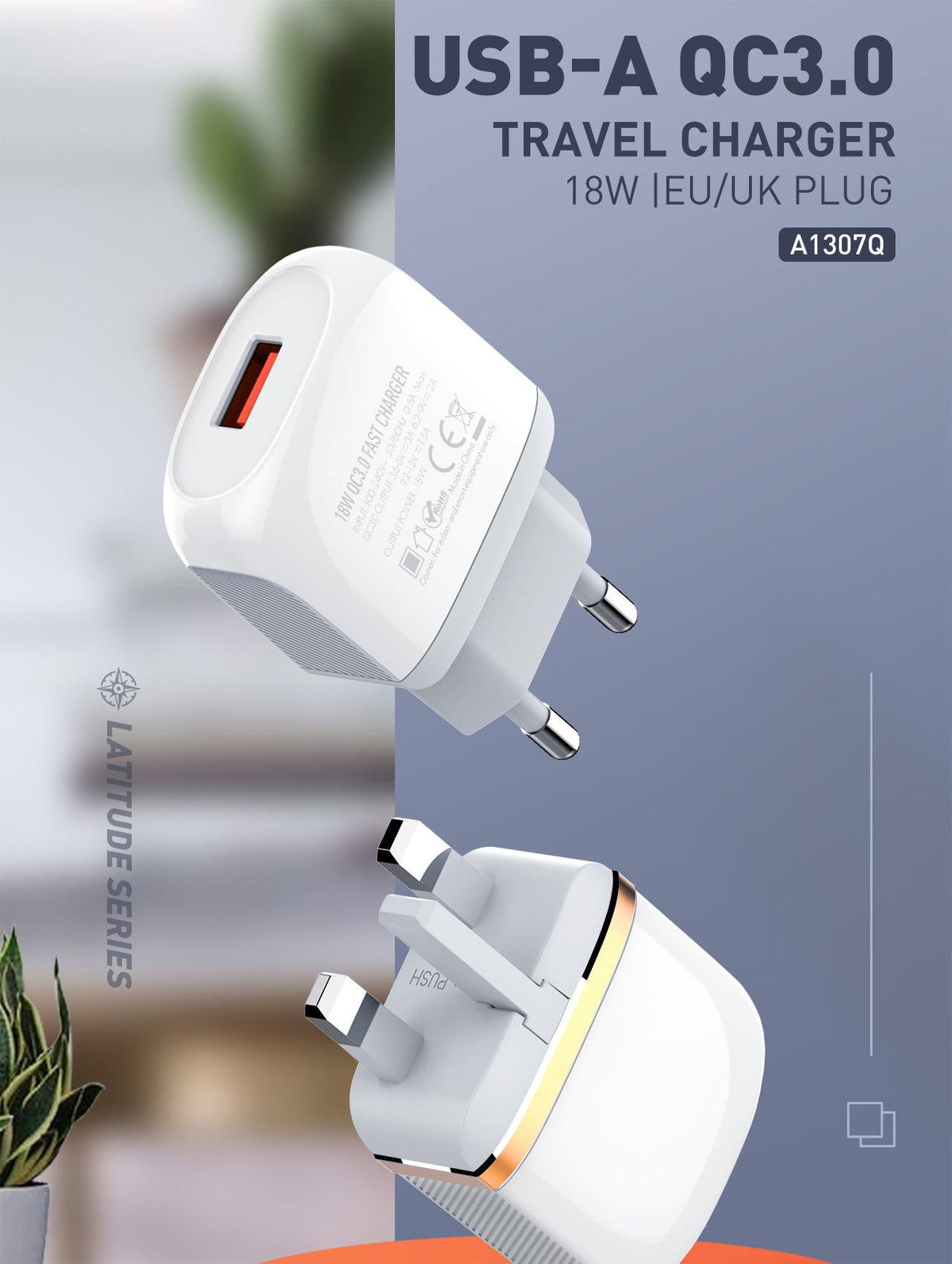 18W QC3.0 Charger(A1307Q)