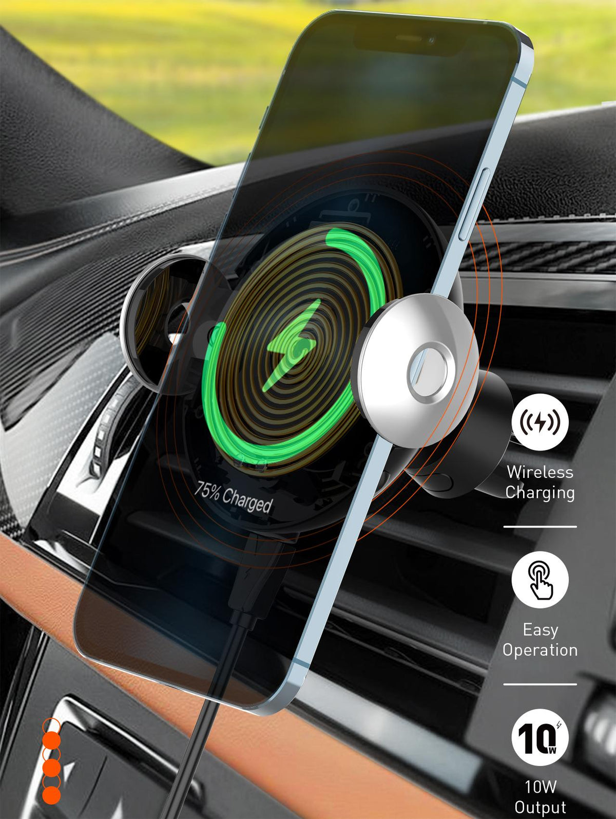 10W Wireless Charging Car Phone Mount(MA02)