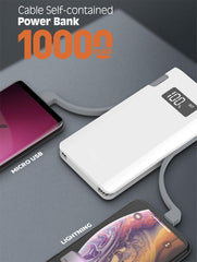 10000mAh 2Ports Built-In Cable Portable Power(PL1004)