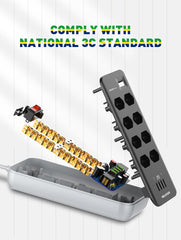 8 Outlets 4Ports Brazil Power Socket(SBR8412)