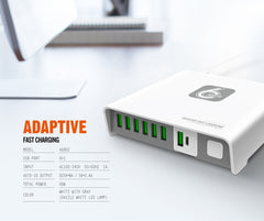 40W 7Ports With Portable Power Charger(A6802)