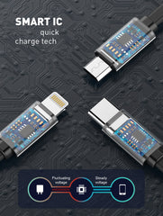 30CM 3.4A 3in1 Stick Cable(LC99)