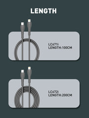 30W Type-C to Lightning 100CM/200CM Cable(LC671i LC672i)