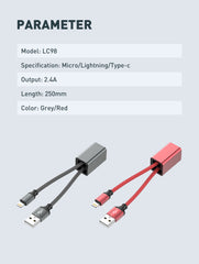 25CM 2.4A Keychain Cable(LC98)