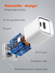 20w 2Ports PD MFI Certified Charger(A2318M)