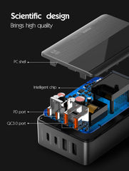 100W GaN 4Ports PD3.0 QC4+ Charger(A4809C)