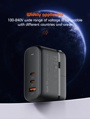 65W GaN 3Ports PD3.0 QC4+ Charger(Q366)