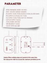 3 Outlets 4Ports Smart Socket(SCW3451)