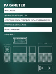 65W 2Ports PD Charge (A2620C)