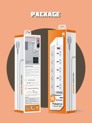 10 Outlets 6Ports Power Socket(SC10610)