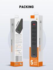 5 Outlets 4Ports Brazil Power Socket(SBR5411)