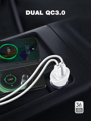 36W 2Ports(QC3.0) Car Charger(C511Q)