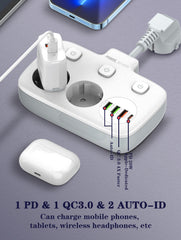 2 Outlets 4Ports Power Socket(SE2435)