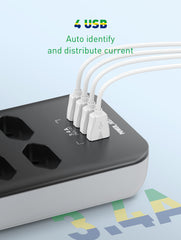 8 Outlets 4Ports Brazil Power Socket(SBR8412)