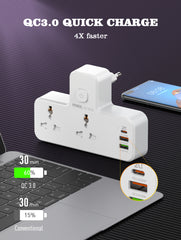 2 Outlets 3Ports Power Socket(SC2311)