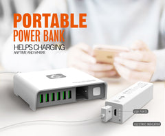 40W 7Ports With Portable Power Charger(A6802)