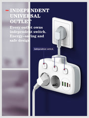 2 Outlets 4Ports Power Socket(SE2435)