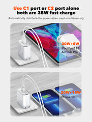 35w 2Ports PD MFI Certified Charger(A2528M)