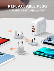 65W GaN 3Ports PD3.0 QC4+ Charger(A3511Q)