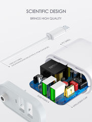 15.5W 2Ports  BUILT-IN CABLE Charger (A322)