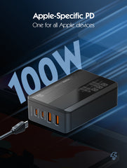 100W GaN 4Ports PD3.0 QC4+ Charger(A4809C)