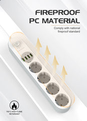 4 Outlets 4PortsPower Socket(SE4432)